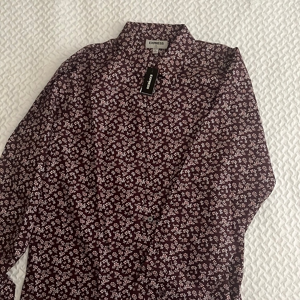 Express men’s floral dress shirt